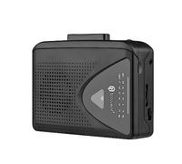 CCYLEZ TON009 Lecteur de Cassettes Portable Radio AM/FM Arrêt Automatique Mini Lecteur de Bande Stéréo avec Prise pour écouteurs 3,5 Mm Volume Réglable pour Les Voyages Scolaires à