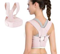 CCYOJinChen Correcteur de posture pour femmes et hommes, attelle de dos entièrement réglable, confortable et respirant, offre un soulagement de la douleur au cou, aux épaules (noir, L)