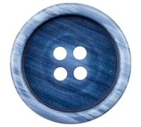 CCYXFB 10 Pieces Boutons En Bois Cercles Rustiques 4 Boutons Décoratifs à Trous Pour L'artisanat-bleu-23mm (7/8 inch)