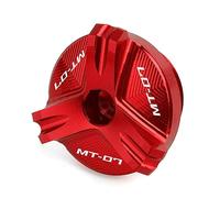 CCYYMOWOK Bouchon de remplissage huile moto accessoires pour MT07 MT-07 Tracer 700 FZ07 2014-2021 2022 2023 MT 07 2024 2025 (Rouge)