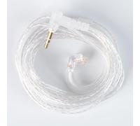 CCZ Câble IEM HIFI de 2 mètres pour musiciens et chanteurs Câble de remplacement plaqué argent 5N OFC avec broche plaquée or 3,5 mm pour ZSNPRO/ZSNPROX/ZS10PRO/ZS10PROX/EDXPRO/AS16 (QDC, sans micro)