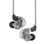 CCZ Melody Écouteurs in Ear, 1BA+1DD Moniteur Intra-Auriculaire, HiFi Casques pour Musiciens IEM Mise à Niveau des Bass Profonde Convient pour Chanteurs, Pop, Folk, ACG (avec Micro, Noir)