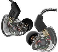 CCZ Melody Écouteurs Intra-Auriculaires Hybrides dynamiques à Double Pilote 1BA+1DD HiFi Filaire pour Musiciens IEM Mise à Niveau des Basses Profondes Convient pour Basse, Voix, Pop Folk ACG (sans