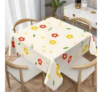 CCZM Nappe Imperméable Carrée 200x200 cm Motif Fleur Simple