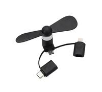 CCZRD 3 en 1 Portable Mini ventilateur USB refroidisseur de téléphone portable créatif Micro Refroidissement Rapide Efficace Restez L'aise