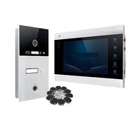 CCZRD 7 "WiFi Filaire Visiophone Interphone Système 1.3MP IC Carte Accès par Empreinte Digitale for Appartement Villa Déverrouillage À Distance Gamme D'environnements Domestiques(1xBasic Kit)