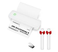 CCZRD Imprimante Thermique Portable sans Encre A4, Pochoir De Tatouage, Bluetooth, USB, for Ordinateur, Transfert Impression Rapide Nette Chaque étiquette(Printer-A4 Paper)