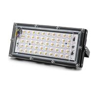 CCZRD LED Élèvent La Lumière Phyto Lampe AC 50W LED Projecteur À Spectre Complet Intérieur Extérieur Serre Plante Hydroponique Plante Projecteur(Cold White)