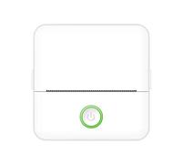CCZRD Mini-imprimante Thermique D'étiquettes Portable HD, Bluetooth, for Étudiant, Erreur De Titre, Note, Mauvaise Poche, Impression sans Encre Impression Rapide Nette Chaque étiquette(White)