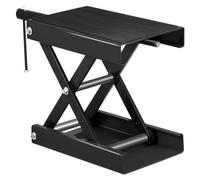 CCZRD Support de cric Ciseaux Center Moto Levage 1100LBS recouvert d'un Coussinet en Caoutchouc antidérapant réglable Hauteur 190 à 330mm, Outils Fonctionnement Fluide Efficace(Black)