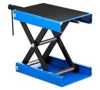 CCZRD Support de cric Ciseaux Center Moto Levage 1100LBS recouvert d'un Coussinet en Caoutchouc antidérapant réglable Hauteur 190 à 330mm, Outils Fonctionnement Fluide Efficace(Blue)
