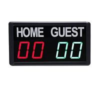 CCZRD Tableau De Bord LED Numérique Électronique Mural Badminton Sport Lutte for Basket-Ball Volley-Ball Tennis Boxe Match Jeu Facile Lire L'intérieur comme L'extérieur(Black Remote Control)