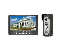 CCZRD Visiophone Filaire 7 Pouces, Interphone Vidéo, Sonnette, Système D'interphone for Maison Et Appartement, Caméra De Porte IR Gamme D'environnements Domestiques(G KIT)