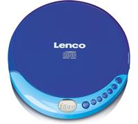 Cd-011 - Lecteur Cd Portable Avec Fonction De Recharge De La Batterie -Diskman - Cd Walkman - Avec Écouteurs Et Câble De Recharge Micro-Usb - Écran Lcd - Bleu