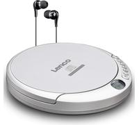 Cd-201 - Lecteur Cd Portable Walkman - Diskman - Cd Walkman - Fonction Mp3 - Antishock - Avec Écouteurs Et Câble De Chargement Micro Usb - Argent