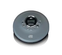 Lenco CD-400 - Lecteur CD Portable - Discman - Radio Dab+ - CD, CD-R/RW, Lecteur MP3 - Mémoire des Stations - Fonction Livre Audio - Antichoc - Batterie intégrée 1000 mAh - Gris