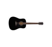 Fender CD-60S Dreadnought Guitare Acoustique, Touche en Noyer, Noir, Inclus des Cours Virtuels Gratuits sur Fender Play