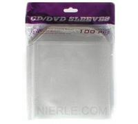 CD/DVD Prosleeves Pochettes Plastiques Transparent en Lot de 100 avec Languette