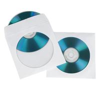 CD/DVD Protection Manches, Blanc 50 Paquet - Hama