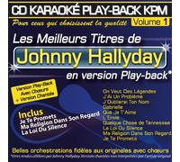 Cd Karaoke Play-Back Kpm Vol.01 "Johnny Hallyday