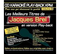 CD Karaoké Play-Back Kpm Vol.09 "Jacques Brel"