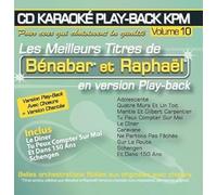 CD Karaoké Play-Back Kpm Vol.10 "Benabar et Raphaël"