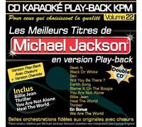 CD Karaoké Play-Back Kpm Vol.22 "Michael Jackson" (Double CD)