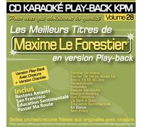 CD Karaoké Play-Back Kpm Vol.28 "Maxime le Forestier"