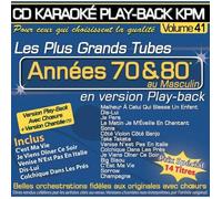 CD Karaoké Play-Back KPM Vol.41 ""Tubes Années 70 & 80