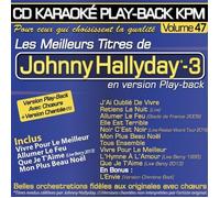 CD Karaoké Play-Back KPM Vol.47 ""Johnny Hallyday Vol.03""