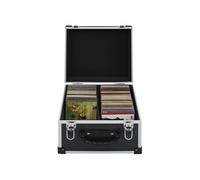 Cd-koffer voor 40 cd's aluminium ABS zwart91859