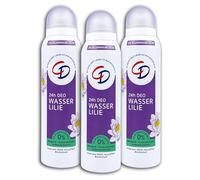 CD Lot de 3 déodorants en spray Nénuphar 48 H, 3 x 150 ml