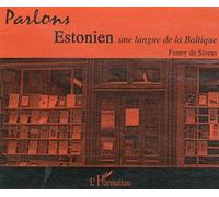 Cd parlons estonien - Fanny De Sivers - L'harmattan - broché - Livre