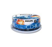Philips - 25 x CD-R - 700 Mo (80 min) 52x - spindle