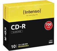 CD-R 80 vierge 700 Mo Intenso CD-R 80 Min Slimcase 10er 10 pc(s) slimcase