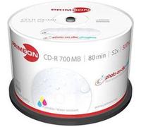 Primeon CD-R80 vierge 700 Mo 52x 80 min imprimable surface ultra-brillante 50 pc(s)