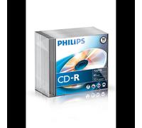 CD-R Philips CR7D5NS10/00 700MB 80min 52x vitesse d'enregistrement pour données musique photos pack de 10