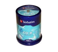 CD-R VERBATIM - 80 min - 700 Mo - 52x - Spindle de 100 - Extra Protection