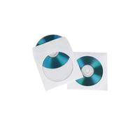 Hama CD Paper Sleeves, white, 100 pcs/Pack, Weiß, Papier