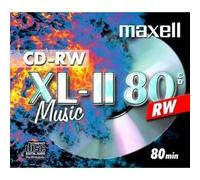 CD-RW MAXELL - XL-II 80 - 700 Mo - 80 min - 12x - Boîtier standard