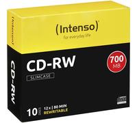 CD-RW vierge 700 Mo Intenso 2801622 10 pc(s) slimcase réinscriptible