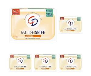 CD Savon doux Avocado 100 g végétalien et sans microplastique (Lot de 5)