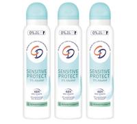CD Sensitive Protect Lot de 3 déodorants en spray 0 % alcool 0 % aluminium 48 h de protection 150 ml
