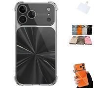 CD-Texture Case Cover Phone,Shockproof Protective Cover,Gradient Scratch-Proof Phone Case with Quad-Corner Drop-Proof & Full Camera Protection for iPhone17/16/15 Pro Max (Black, for 14 Pro)