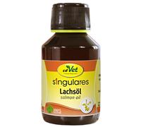cdVet Naturprodukte Huile de saumon singulier 250 ml - Chien, chat - Aliment pour animaux - Alimentation pour animaux - Apport en acides gras oméga 3 - Nutriments - Complément au barf - Bien-être -