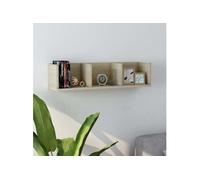 Cd-wandschap 75x18x18 cm bewerkt hout sonoma eikenkleurig801313