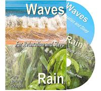 CD1: The Sound of Waves on the Beach - Relax Or Go to Pure Natural CD1 Waves Beach ~ CD2 Sound of Rain in The Forest-for Relaxation, Meditation, Massage Sleep, Anxiety, Stress and Tinnitus. [Import]