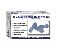 CD523 Lot de 100 pansements détectables Bleu