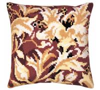 CdA coussin au point de croix "Fleur" 5063, 40x40cm, motif de broderie dessiné
