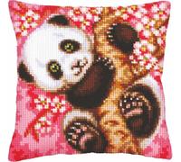 CdA Coussin point de croix "Hourra ! C'est le printemps !" 5242, 40x40cm, image de broderie pré-dessinée